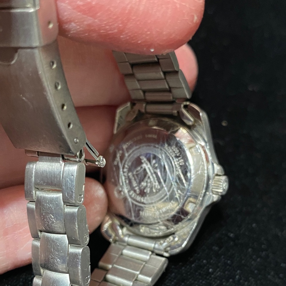Silver vintage Swiss Military Stainless Steel Watch - Picture 3 of 12
